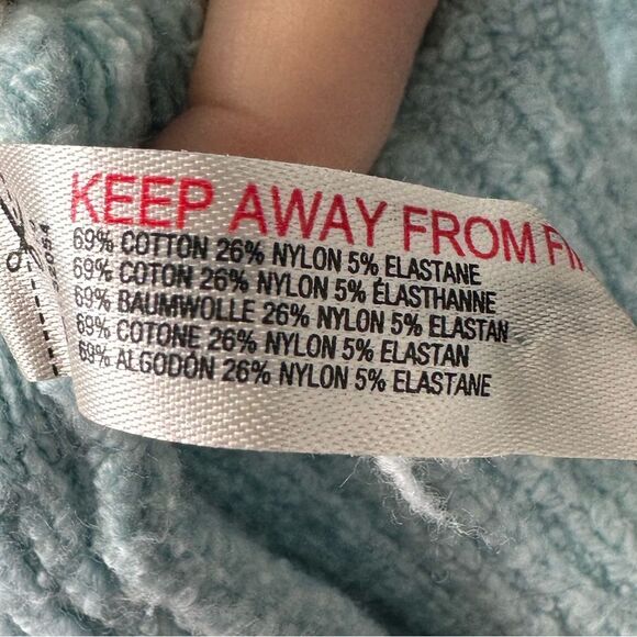 Daily Practice Anthropologie Long-Sleeve Sweater Mini Dress Baby Blue Size M - Picture 4 of 4